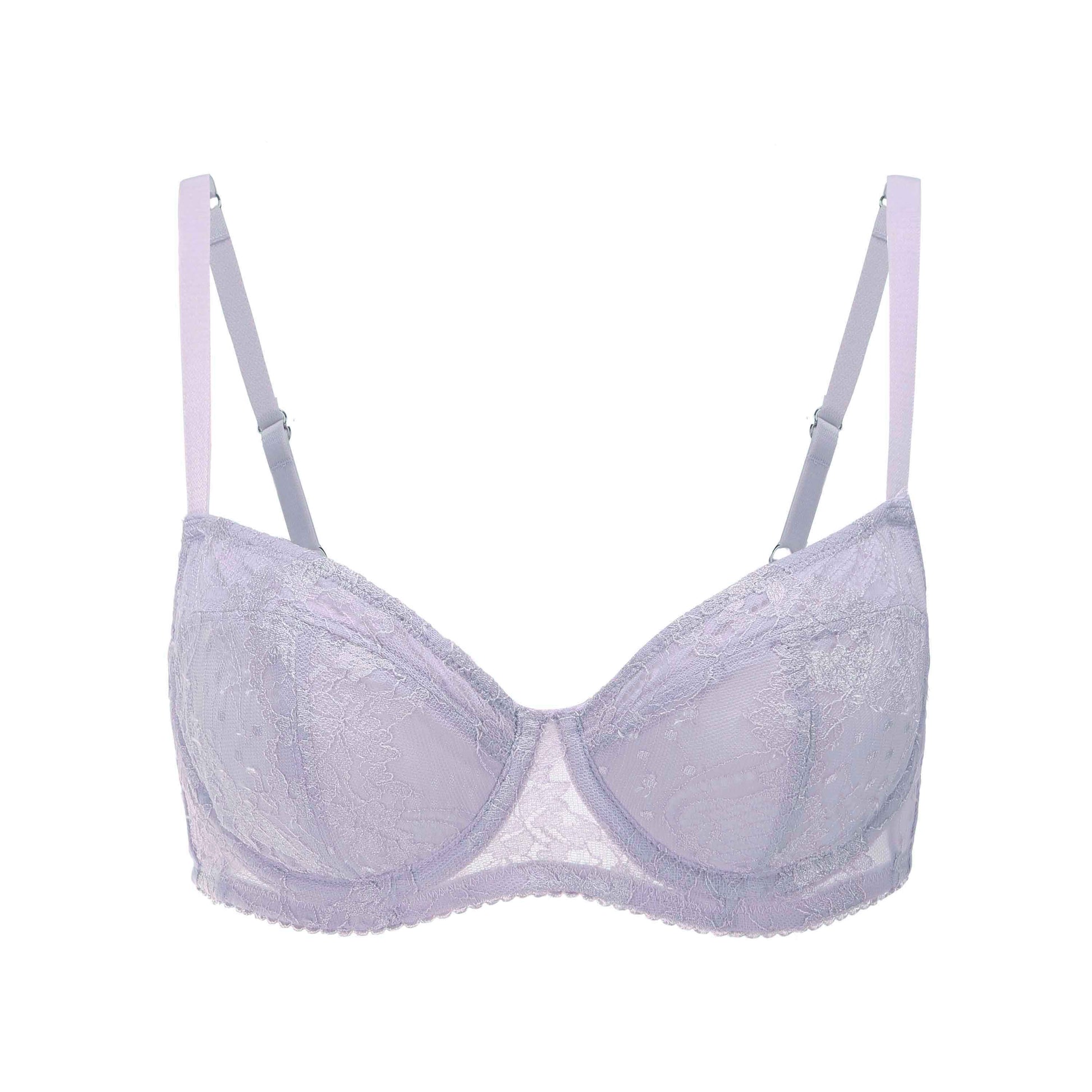 Gin Lilac Leavers Lace 3-Part Pocketed Bra – Amour Caché